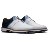 FootJoy 2024 Men's Premiere Packard Series Golf Shoes- White/Blue/Navy