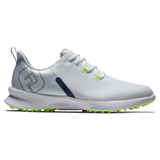 FootJoy Men's Fuel Sport Golf Shoes- White/Navy- 10.5 Wide