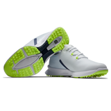 FootJoy Men's Fuel Sport Golf Shoes- White/Navy- 10.5 Wide