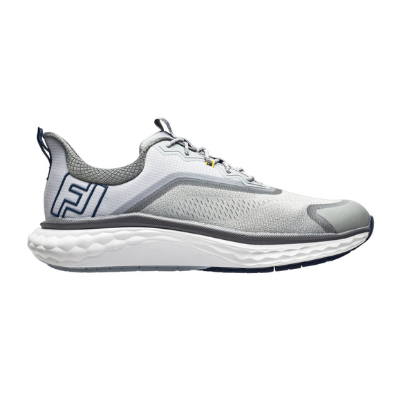 FootJoy Men's Quantum Golf Shoe- Grey/White/Blue