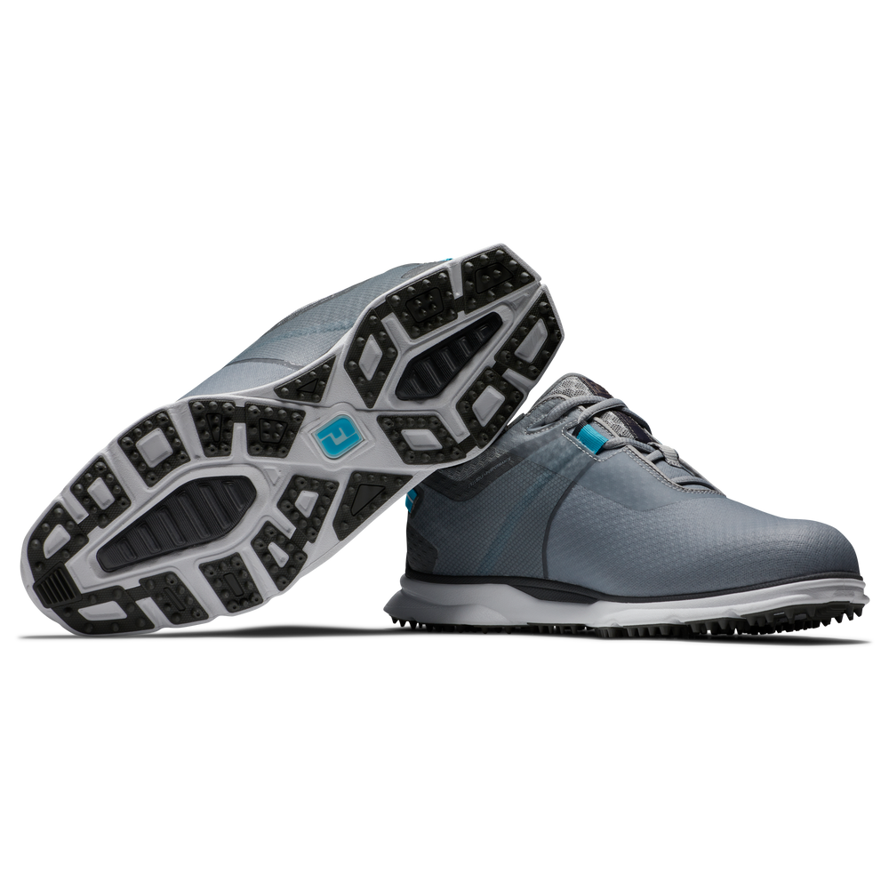 FootJoy Men's Pro SL Sports Golf Shoes- Grey/Reef Blue